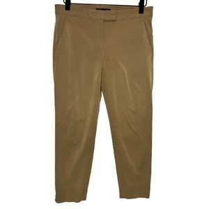 Theory - Rayon Blend Cropped Trousers - Camel - Size 4